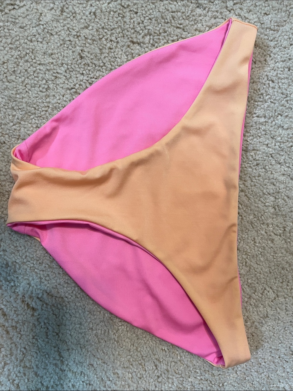 Reversible Pink and Peach Bikini Bottoms